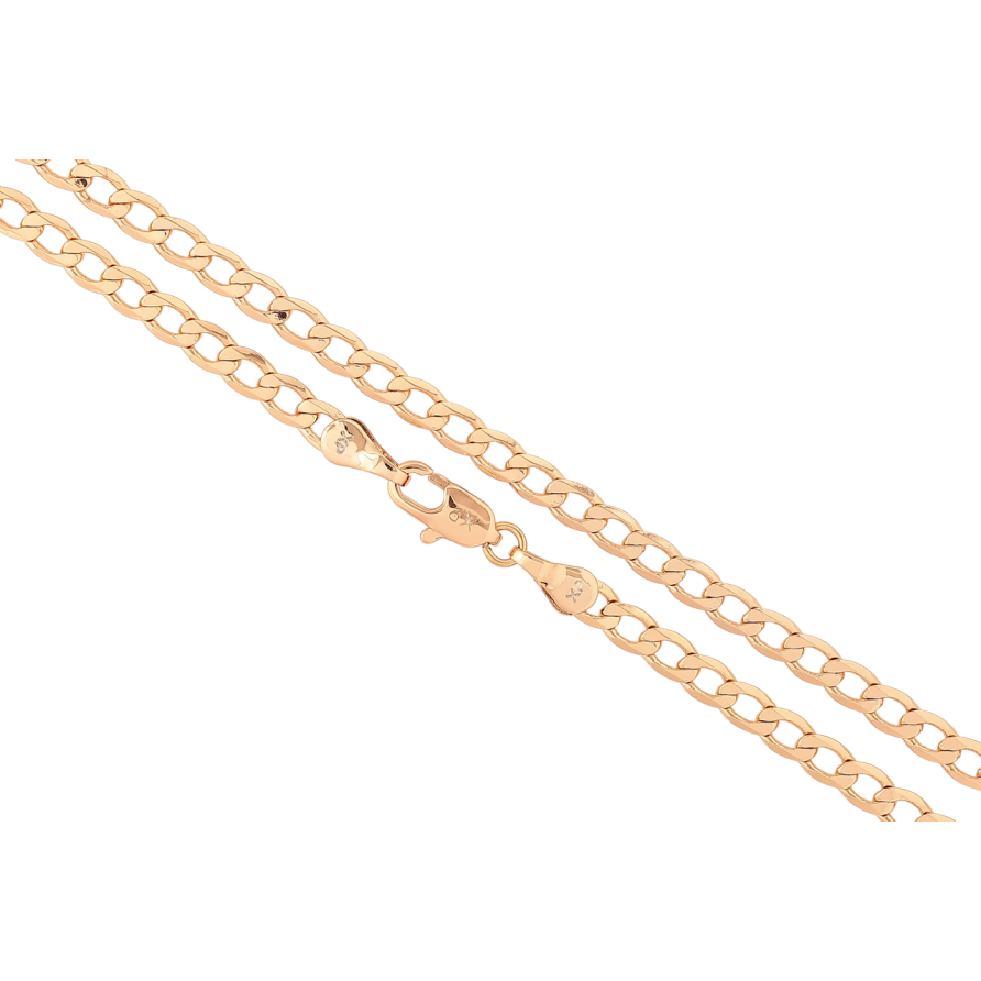 Ланцюжок Xuping Позолота 18K «Плетіння Панцирне» довжина 45см х 3мм фото №1