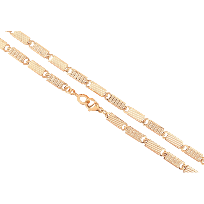 Цепочка Xuping Позолота 18K Плетение Фантазийное длинна 45см х 4мм фото №1