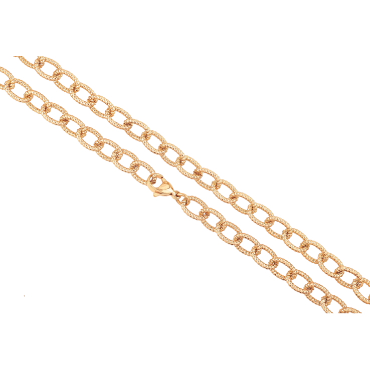 Цепочка Xuping Позолота 18K Плетение Якорное с узором длинна 50см х 7мм фото №16