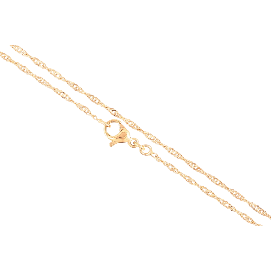 Ланцюжок Xuping Позолота 18K «Плетіння Сингапур» довжина 45см х 1.5мм фото №1