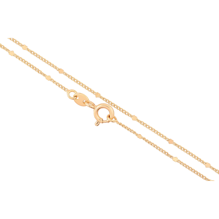 Ланцюжок Xuping Позолота 18K «Плетіння Панцирне з квіточками» довжина 45см х 1мм фото №16