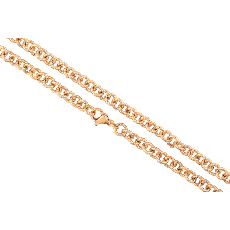 Цепочка Xuping Позолота 18K Плетение Якорное с узором длинна 45см х 5мм фото №3