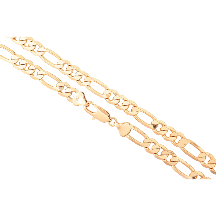 Цепочка Xuping Позолота 18K Плетение Фигаро длинна 55см х 7мм фото №19