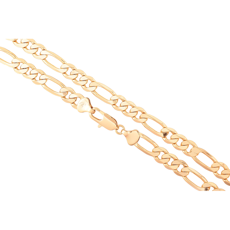 Цепочка Xuping Позолота 18K Плетение Фигаро длинна 55см х 7мм фото №1