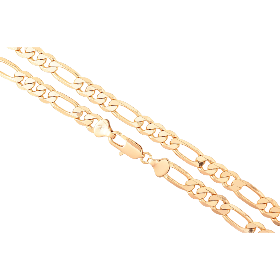 Цепочка Xuping Позолота 18K Плетение Фигаро длинна 55см х 7мм фото №1