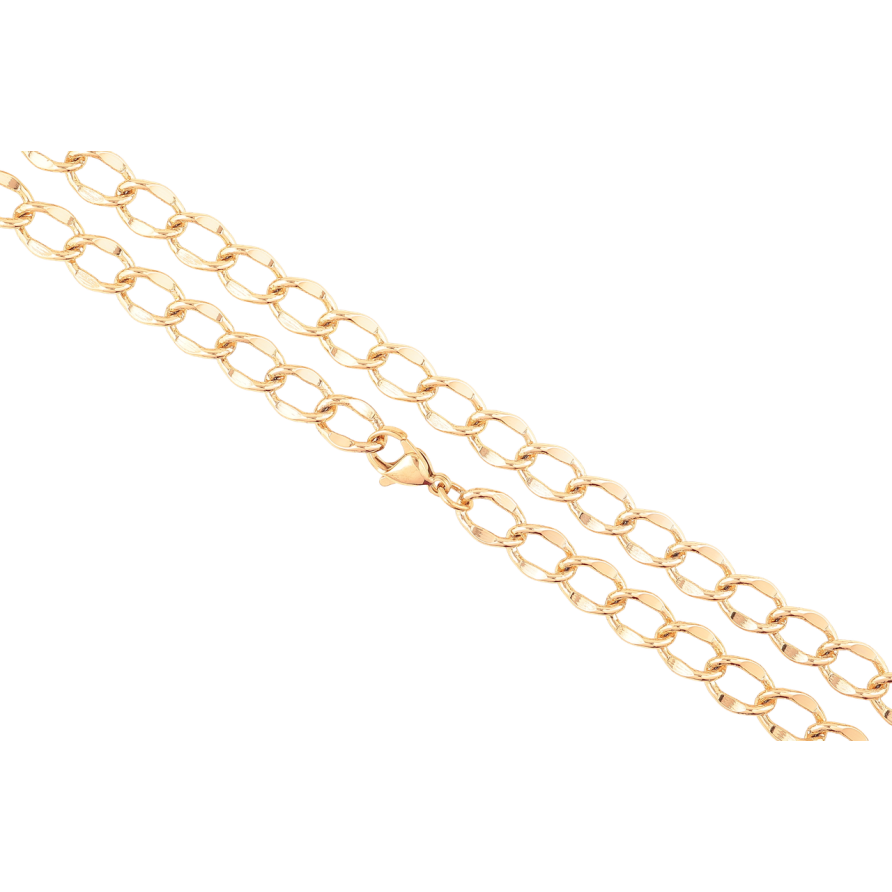 Ланцюжок Xuping Позолота 18K «Плетіння Панцирне декоративне» довжина 45см х 7мм фото №1