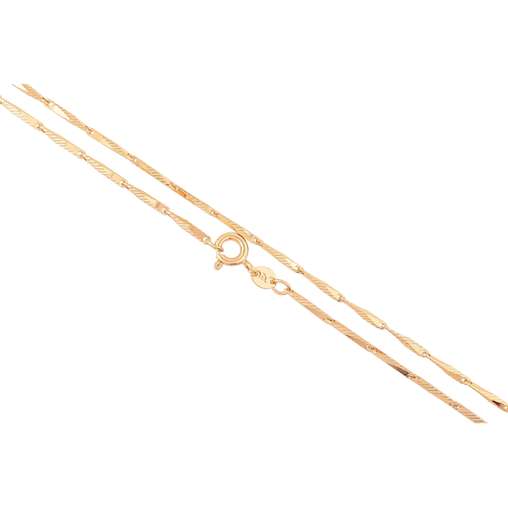 Цепочка Xuping Позолота 18K Плетение Фантазийное длинна 45см х 1.5мм фото №22