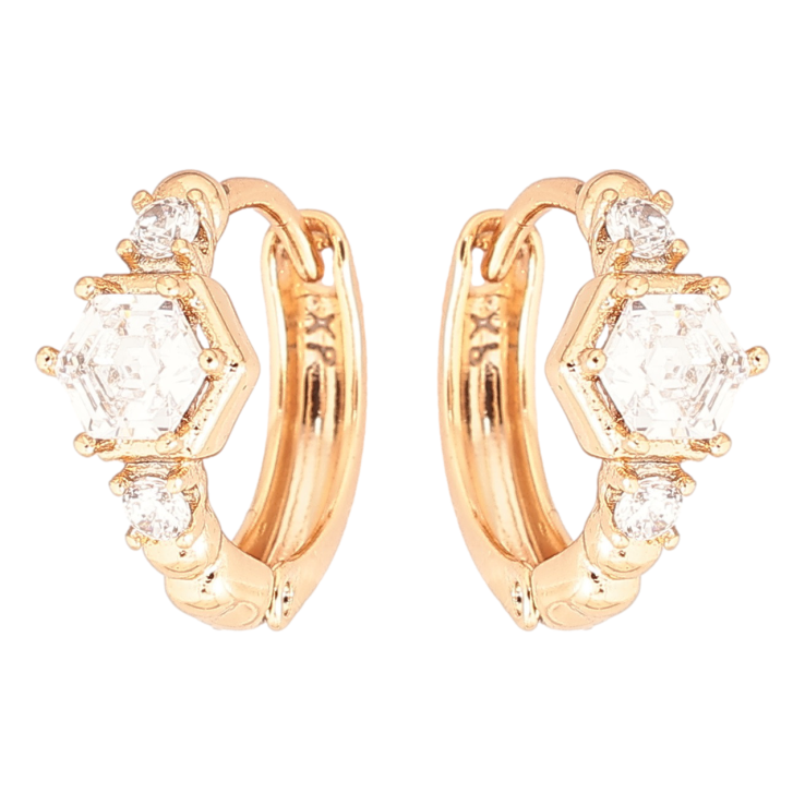 Серьги Xuping Позолота 18K колечки Блеск кристаллов фото №10 Серьги Xuping Позолота 18K колечки Блеск кристаллов фото №10