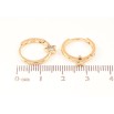 Серьги Xuping Позолота 18K колечки Боковой узор звездочки с цирконием фото №2 Серьги Xuping Позолота 18K колечки Боковой узор звездочки с цирконием фото №2