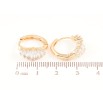 Сережки Xuping Позолота 18K колечка «Кришталевий блиск» фото №2