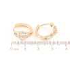 Серьги Xuping Позолота 18K колечки Узор с цирконием фото №2 Серьги Xuping Позолота 18K колечки Узор с цирконием фото №2
