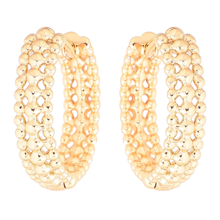 Серьги Xuping Позолота 18K колечки Декоративный узор фото №22