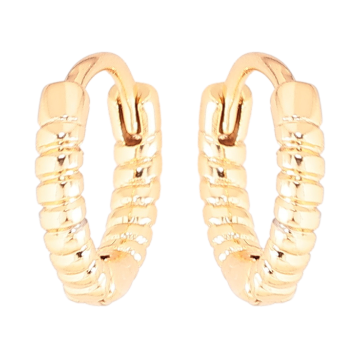 Серьги Xuping Позолота 18K колечки Декоративный узор фото №6 Серьги Xuping Позолота 18K колечки Декоративный узор фото №6