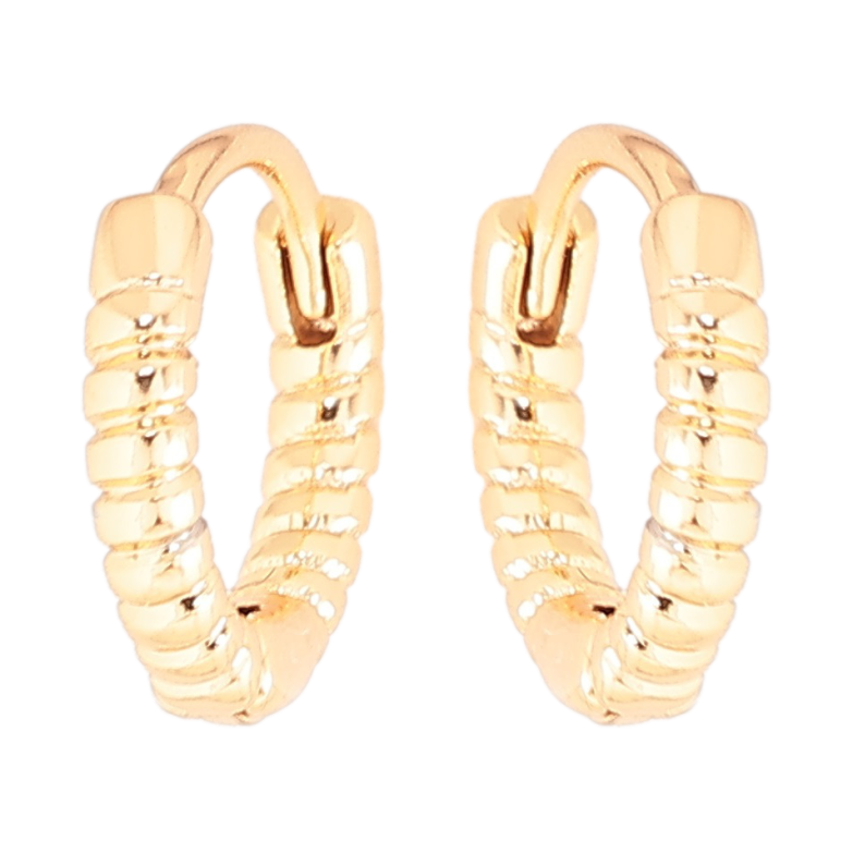 Серьги Xuping Позолота 18K колечки Декоративный узор фото №1