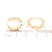 Серьги Xuping Позолота 18K колечки Узор шарики с шипами фото №2 Серьги Xuping Позолота 18K колечки Узор шарики с шипами фото №2