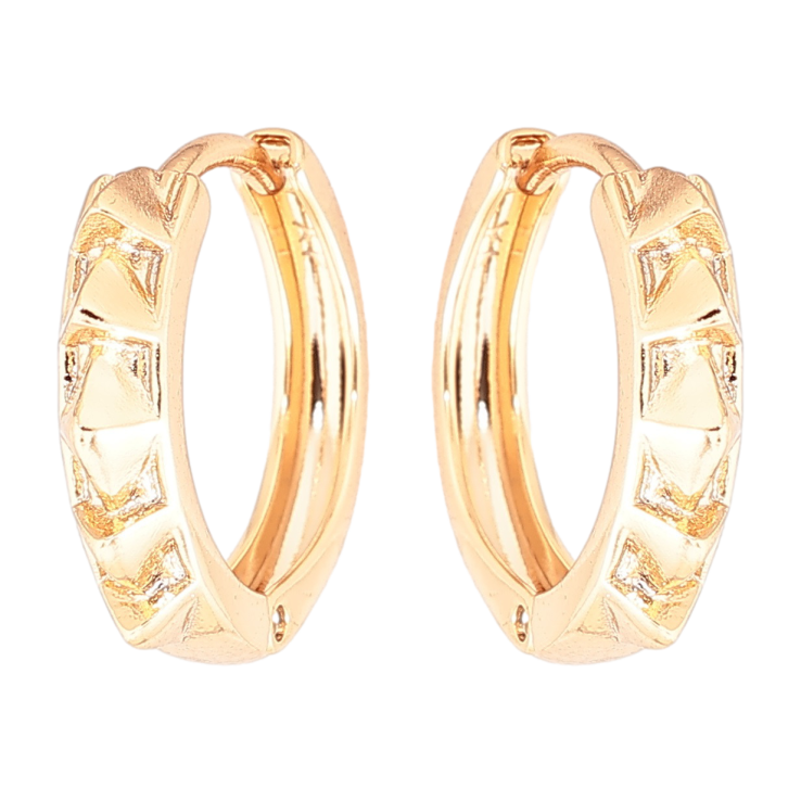 Серьги Xuping Позолота 18K колечки Декоративный узор фото №22