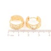 Серьги Xuping Позолота 18K колечки Резной узор фото №2