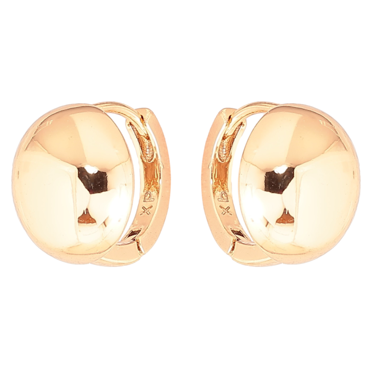 Сережки Xuping Позолота 18K колечка «Напівсфери» фото №8 Сережки Xuping Позолота 18K колечка «Напівсфери» фото №8