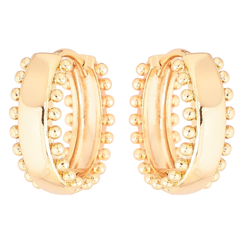 Серьги Xuping Позолота 18K колечки Декоративный узор фото №1