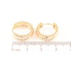 Серьги Xuping Позолота 18K колечки Декоративный узор фото №2