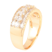 Кольцо Xuping Позолота 18K Инкрустация цирконием фото №2