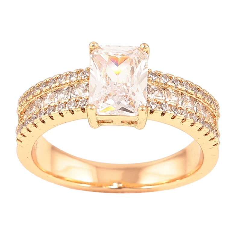 Каблучка Xuping Позолота 18K «Інкрустація цирконієм з фіанітом» фото №1