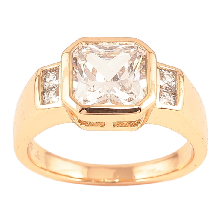 Кольцо Xuping Позолота 18K Кристальный блеск фото №11