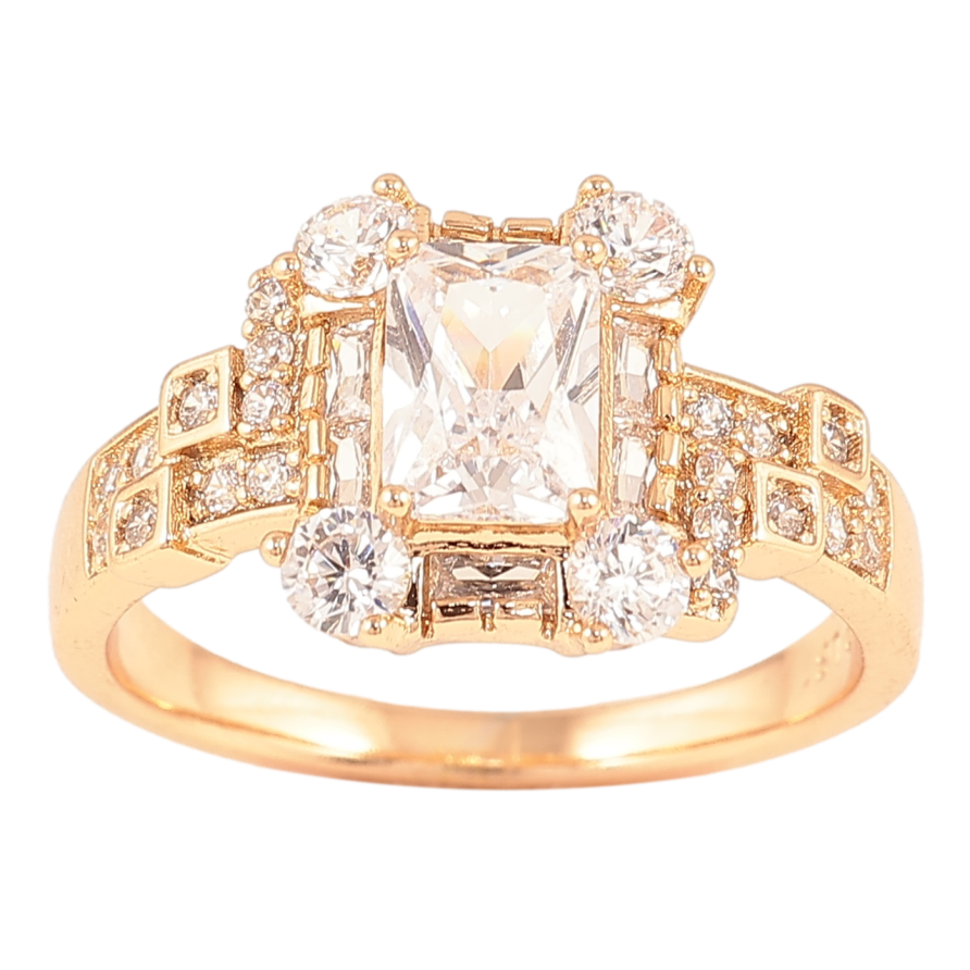 Каблучка Xuping Позолота 18K «Інкрустація цирконієм» фото №1