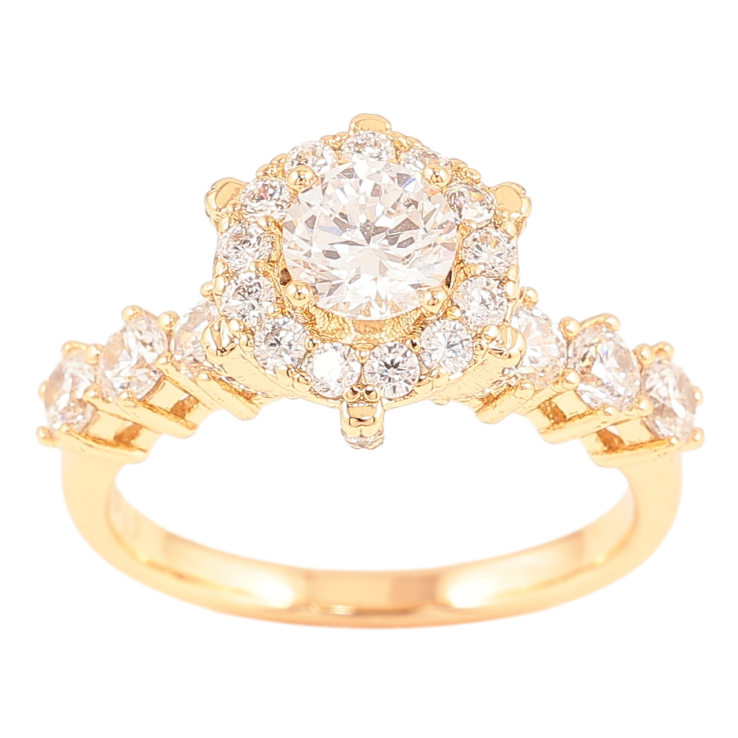 Кольцо Xuping Позолота 18K Кристальный блеск фото №23