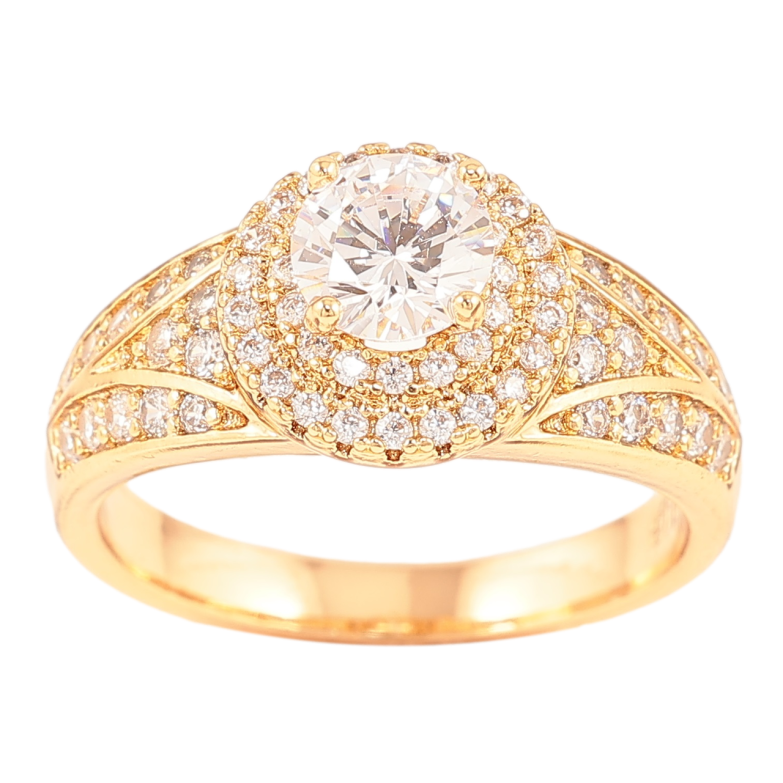 Каблучка Xuping Позолота 18K «Інкрустація цирконієм» фото №7