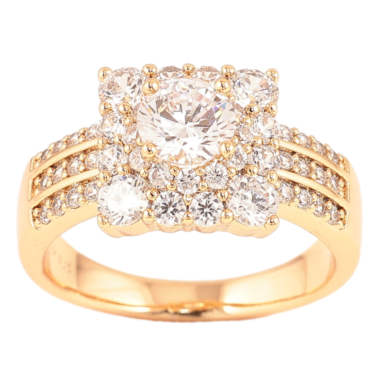 Каблучка Xuping Позолота 18K «Інкрустація цирконієм» фото №6