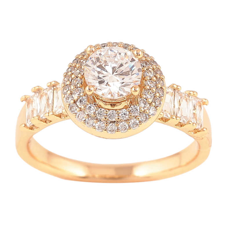 Каблучка Xuping Позолота 18K «Інкрустація цирконієм» фото №2