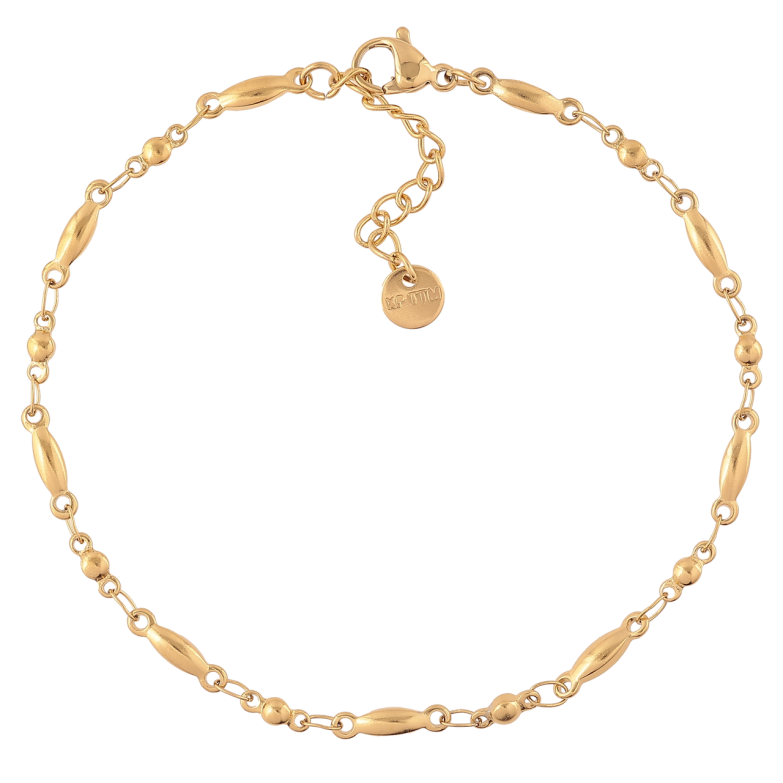 Браслет Xuping ТТМ Stainless Steel колір 14К «Ланцюжок Фантазійний» з доп.ланцюгом 20-23см х 3мм фото №1