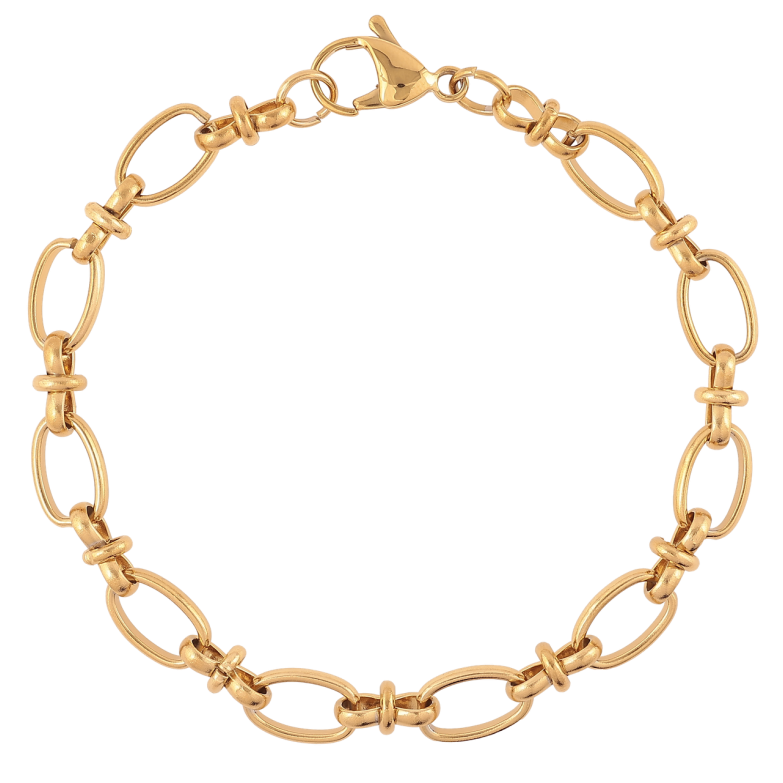 Браслет Xuping ТТМ Stainless Steel колір 14К «Декоративний візерунок» довжина 20см х 5-7мм фото №1