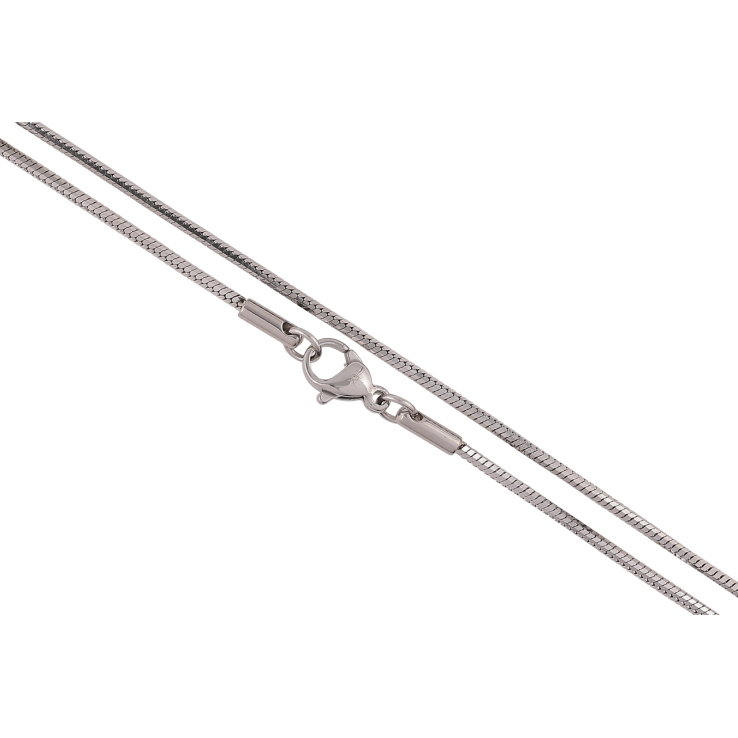 Ланцюжок Xuping ТТМ Stainless Steel колір Родій «Плетіння Ювелірний шнур восьмигранний» довжина 50см х 1.5мм фото №25