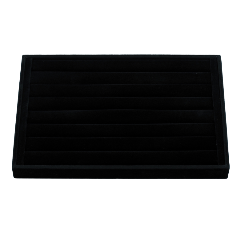 Підставка під каблучки Планшет 7 рядів чорна дшв-35х24х3см фото №1