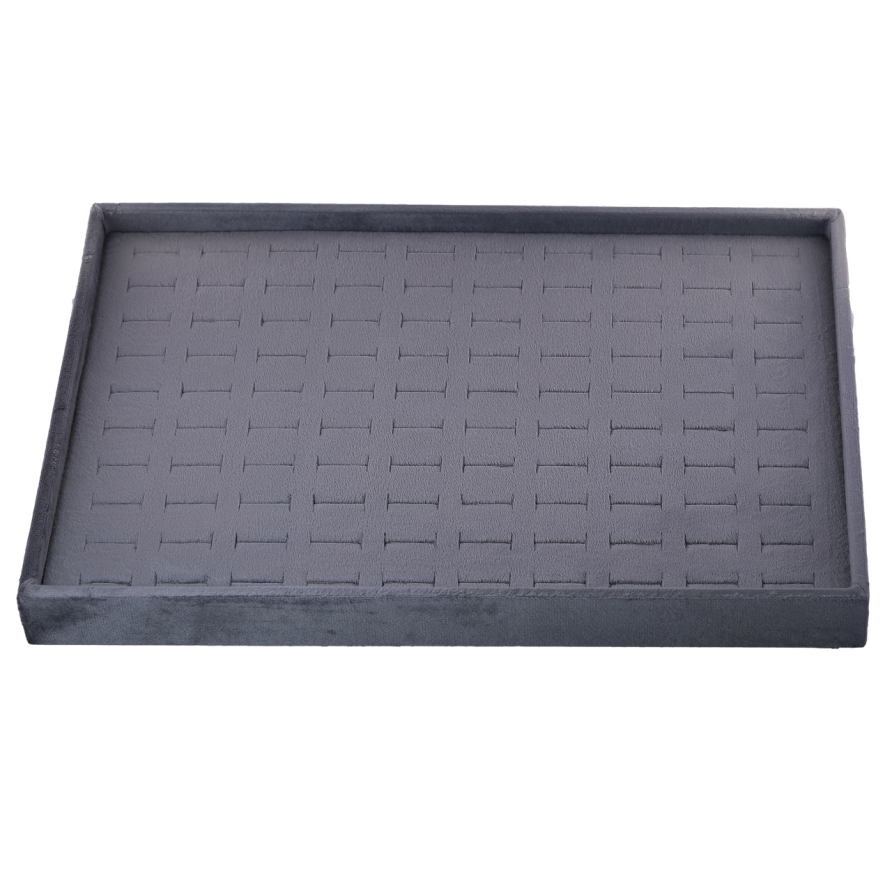 Підставка під каблучки кулони Планшет 10 рядів (окремі секції 100шт) сіра дшв-35х24х3см фото №1