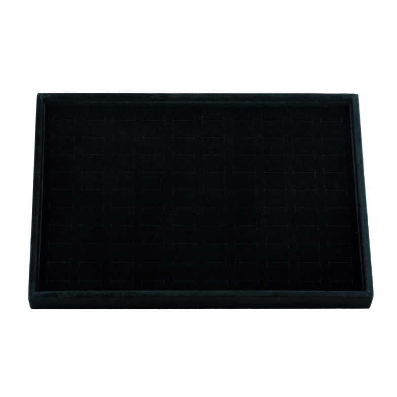 Підставка під каблучки кулони Планшет 10 рядів (окремі секції 100шт) чорна дшв-35х24х3см фото №1