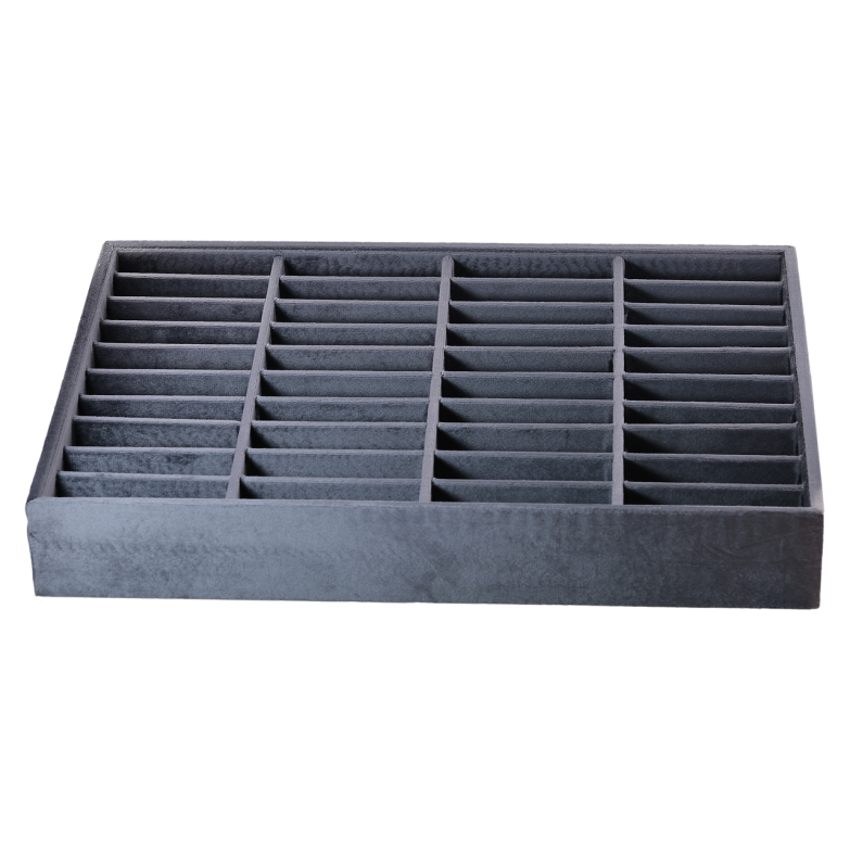 Підставка під браслети годинники «Планшет 40 комірок» сіра дшв- 35х24х5см фото №1 Підставка під браслети годинники «Планшет 40 комірок» сіра дшв- 35х24х5см фото №1