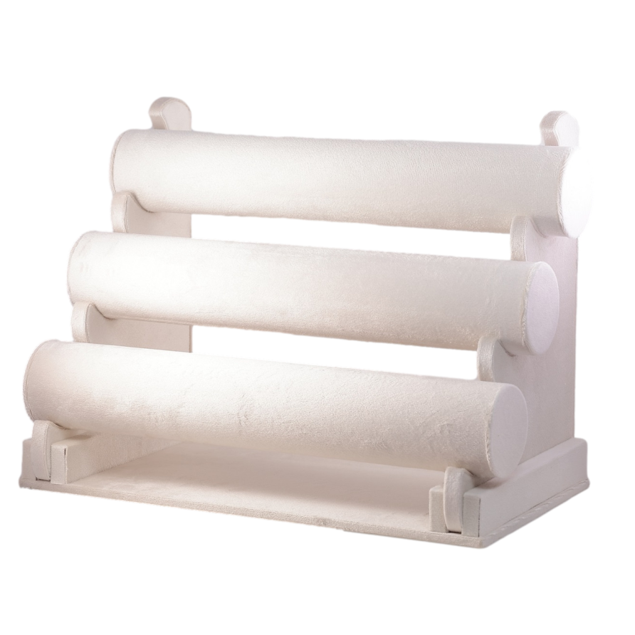 Підставка під браслети годинники Трійка світло-бежева дшв-30х22х18см, ø 5см фото №1