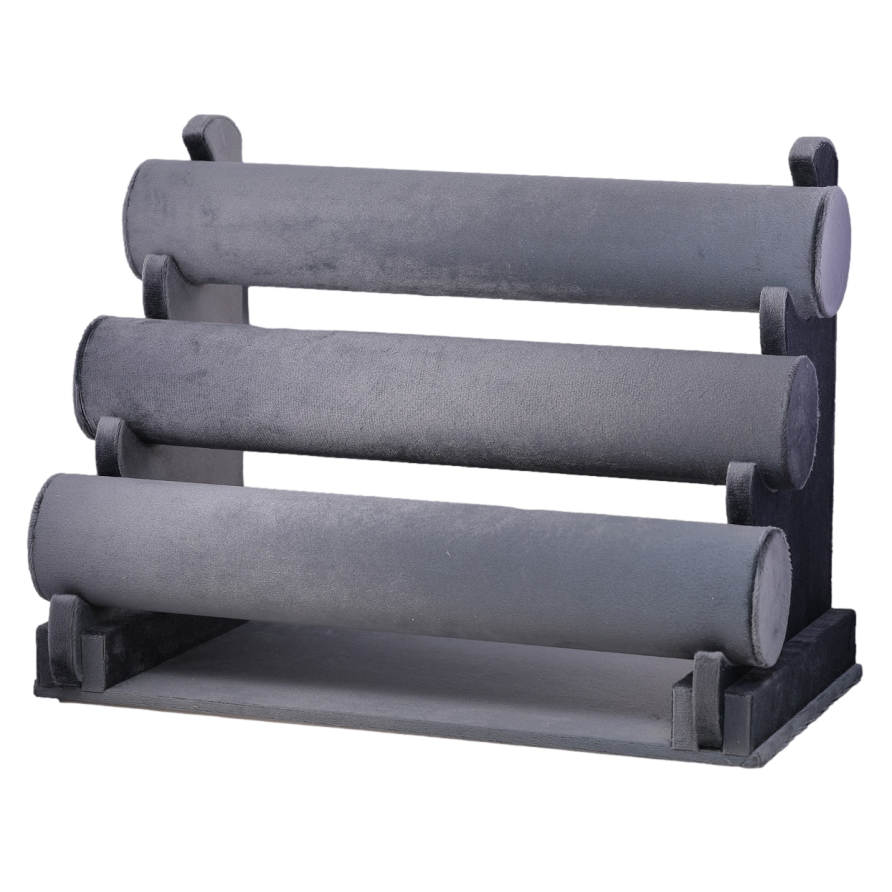 Підставка під браслети годинники Трійка сіра дшв-30х22х18см, ø 5см фото №1