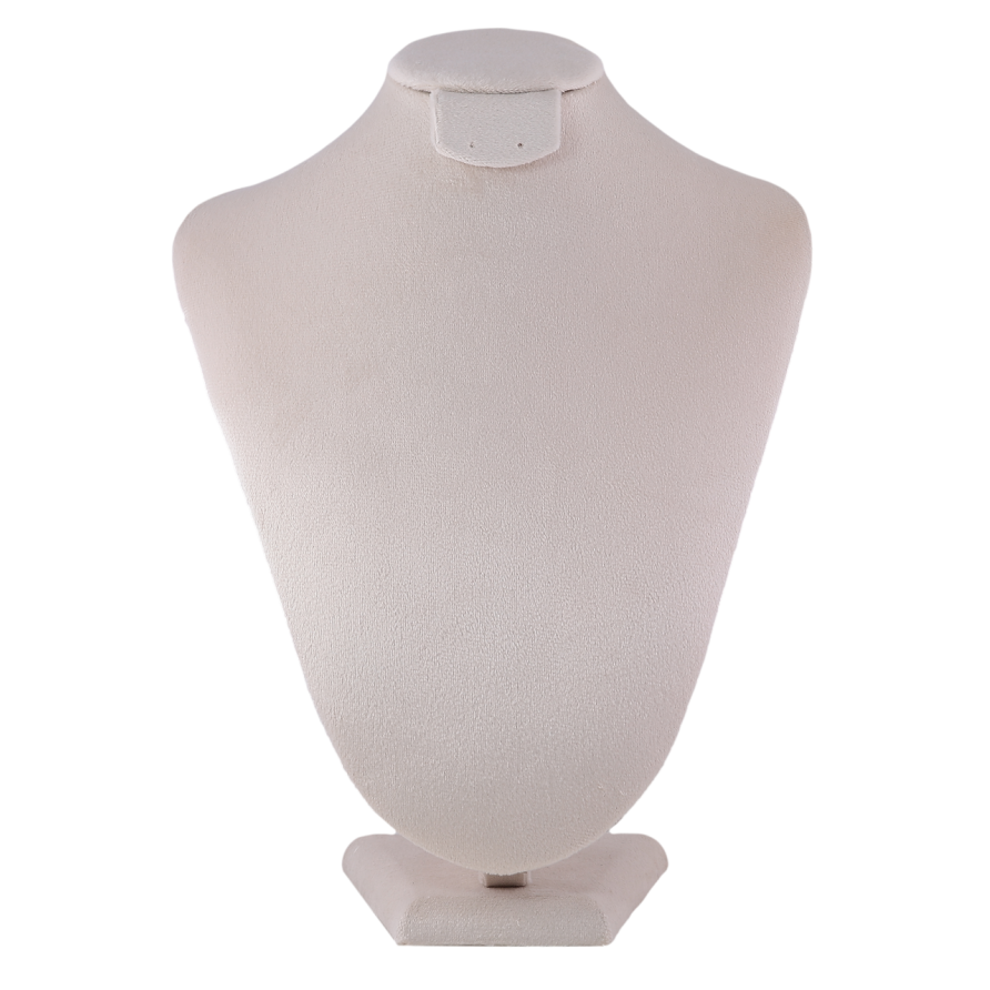 Підставка шия під кольє, ланцюжки, сережки Світло-бежева велика ВШ - 27х20см фото №1