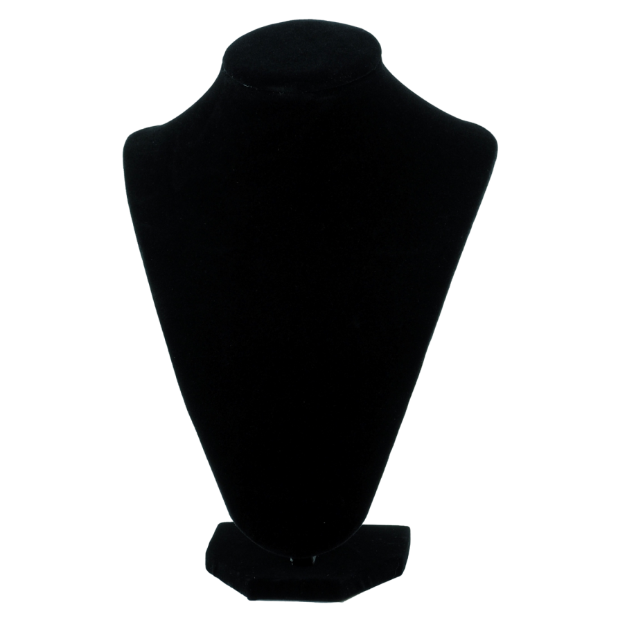 Підставка шия під кольє, ланцюжки Чорна ВШ - 24х18см фото №1 Підставка шия під кольє, ланцюжки Чорна ВШ - 24х18см фото №1