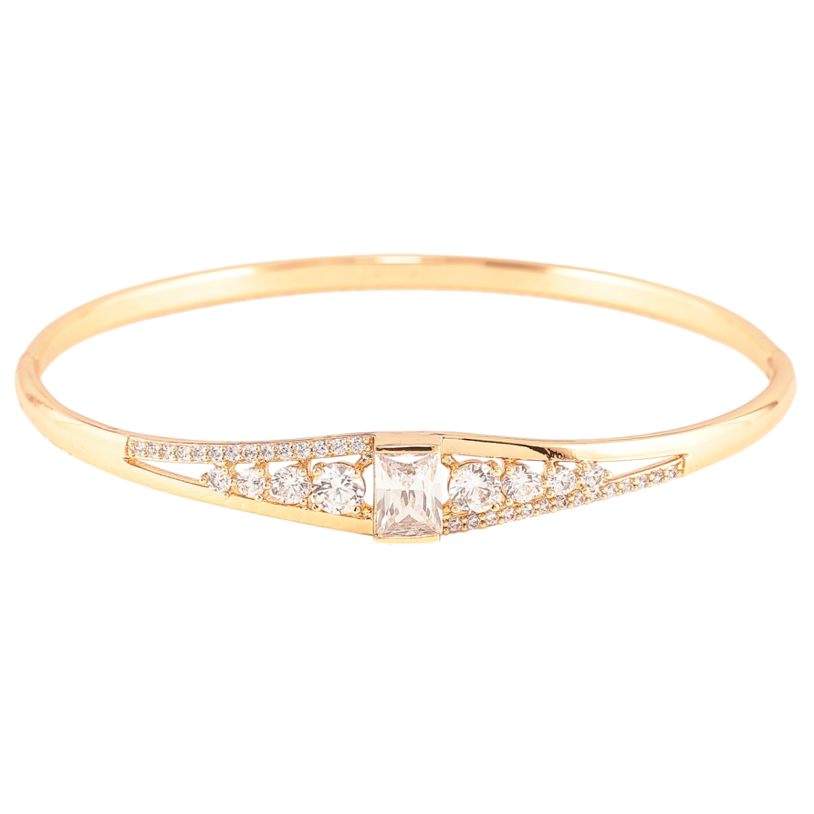 Браслет Xuping Позолота 18K «Інкрустація цирконієм» ø 6см фото №1