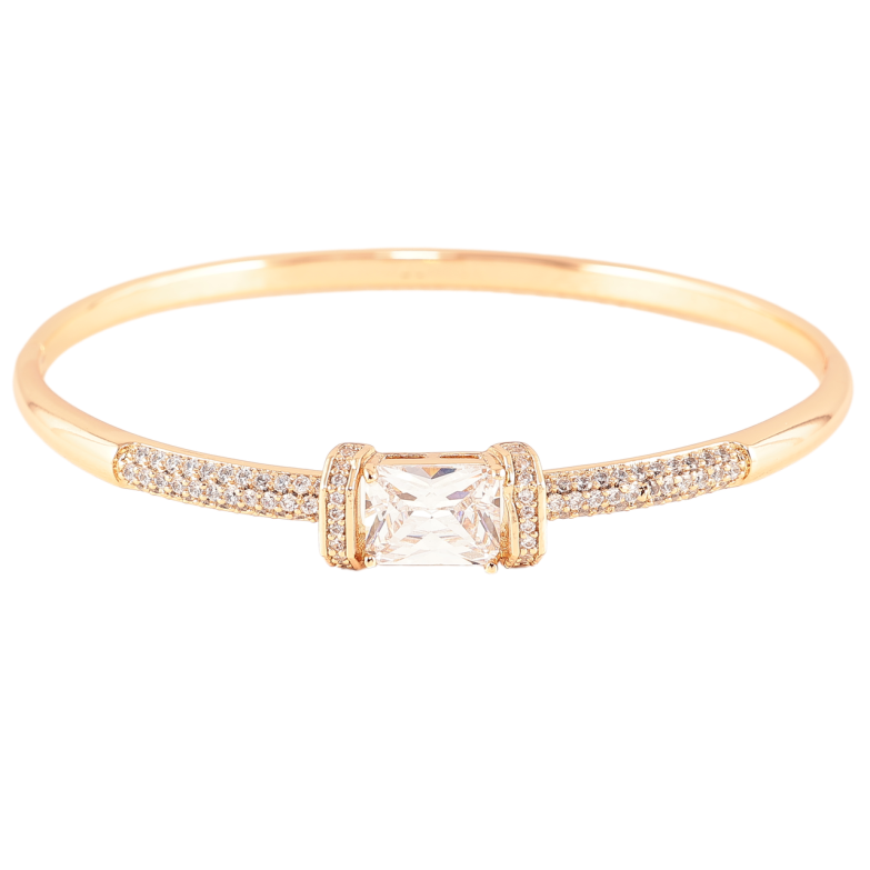 Браслет Xuping Позолота 18K Инкрустация цирконием с фианитом ø 5.7см фото №1