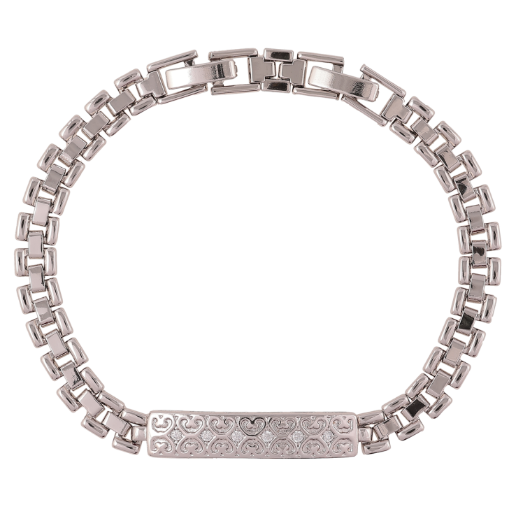 Браслет Xuping Родій «Візерунок з цирконієм» розмір з доп. замком 16.5,18.5см фото №20