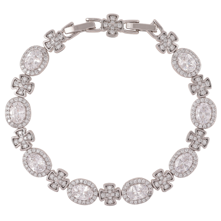 Браслет Xuping Родій «Кришталевий блиск» розмір з доп. замком 17,19см фото №23