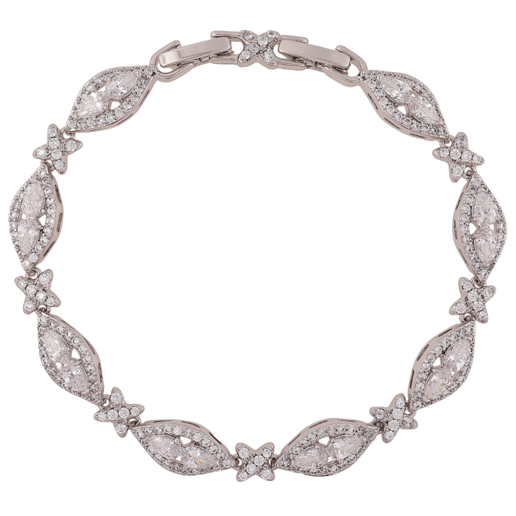 Браслет Xuping Родій «Кришталевий блиск» розмір з доп. замком 17,19см фото №24