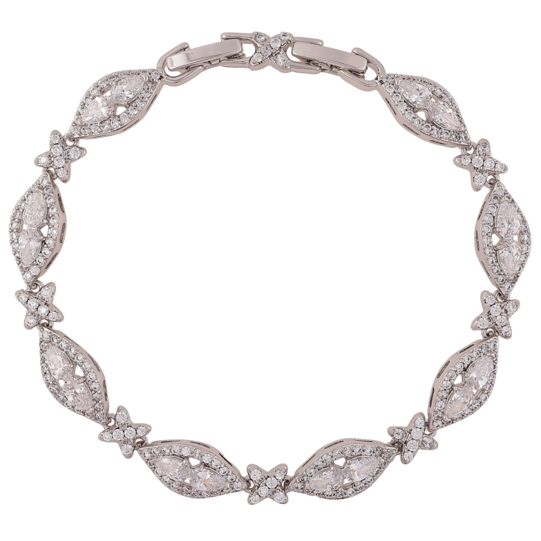 Браслет Xuping Родій «Кришталевий блиск» розмір з доп. замком 17,19см фото №5