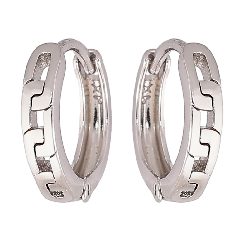 Сережки Xuping Родій колечка «Візерунок ланцюжок» фото №1